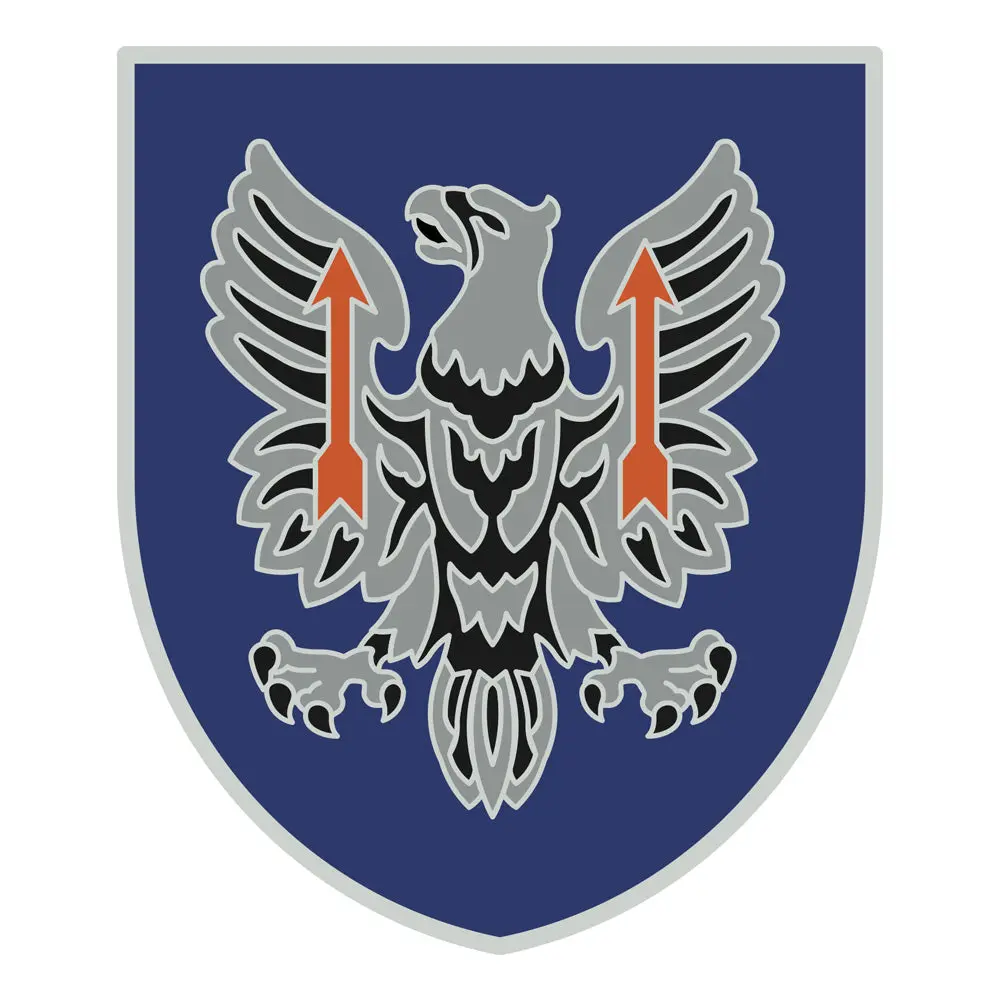 CSIB Combat Service Stickers - 11th Aviation Command Decal, 5" H x 4 1/4" W, Made by USAMM