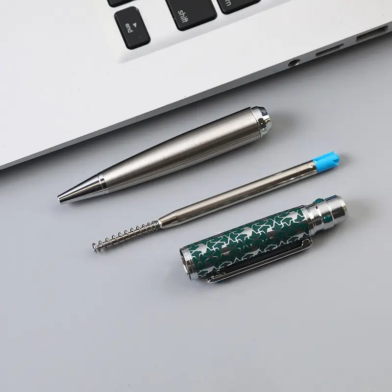 Full Metal Ballpoint Pen – Smooth Writing For Daily Work Aesthetic Floral Pattern Pen You Can’t Miss Heavy Weight Premium Metal Pen For Boss & Student