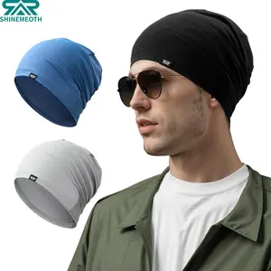 Solid Color Cooling Skull Cap, Sweat Wicking Cycling Running Beanie, Motorcycle Hat, Helmet Liner for Men & Women, Multifunctional Skull Caps