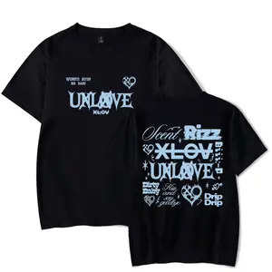 XLOV Merch UXLXVE Album Tracklist Print T-Shirt – Unisex O-Neck Short Sleeve Fashion Tee, Casual Streetwear Top for EVOL Fan support  Classic Street Style Gift for Birthday Holiday Christmas Halloween Unisex