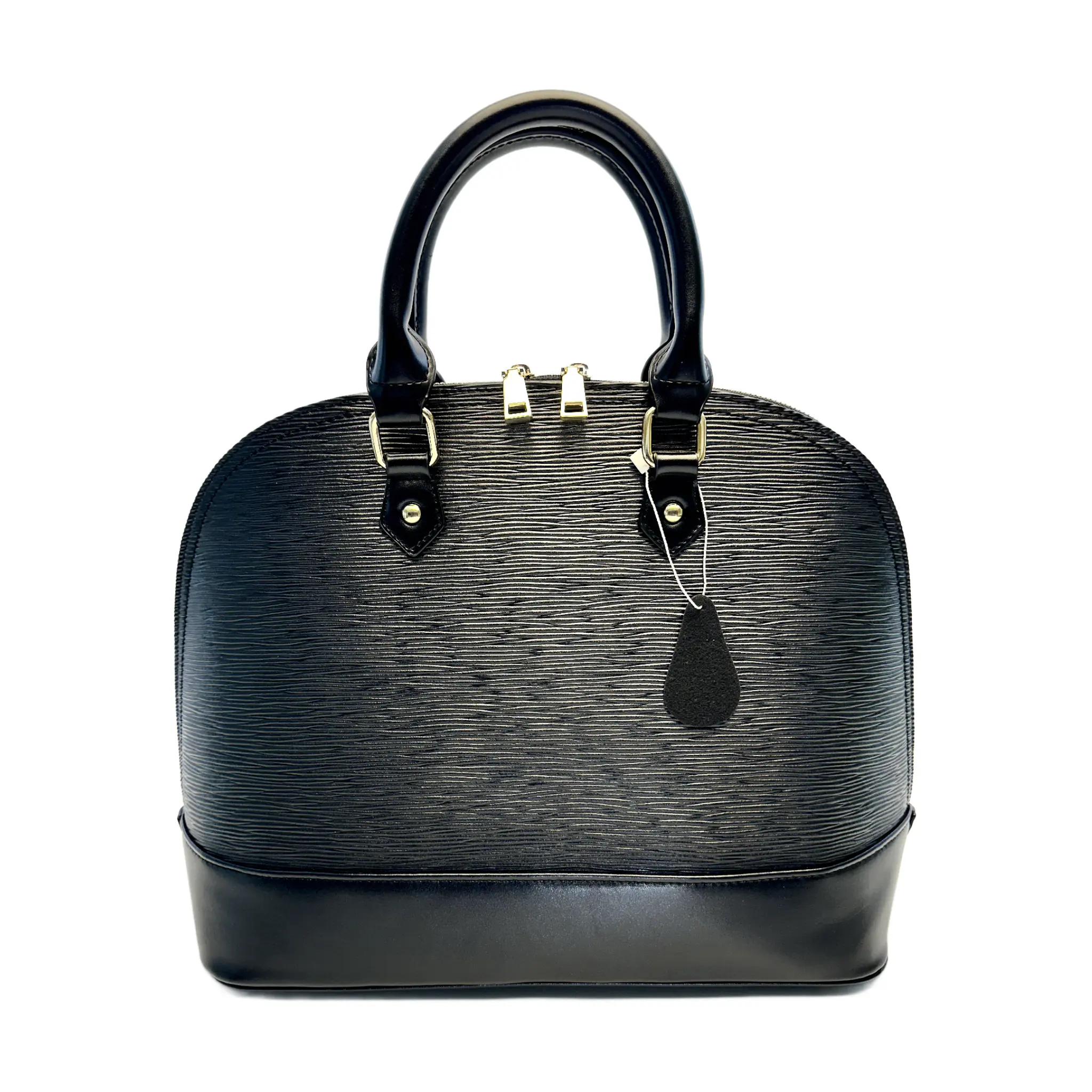 Classic Fashion Tote Handbag in Premium Synthetic PU Leather with Lipstick Pattern with Large Internal Compartment and Classic Design.