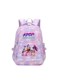 1pc  KPOP Witch Hunt printed backpack for women with zipper closure, fashionable and versatile casual trend suitable for students to go to school, campus, work, travel, large capacity women's backpack