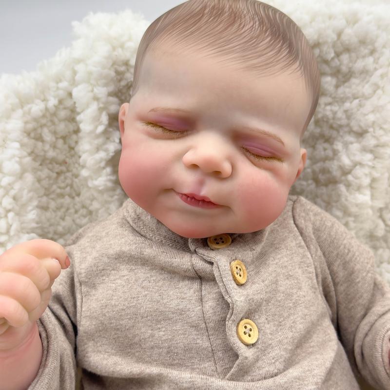 Reborn Baby Dolls Full Body Boy 18 Inch Lifelike Baby Doll Soft Vinyl Real Life Size Babies Realistic Newborn Babies Reborn Toddler Dolls