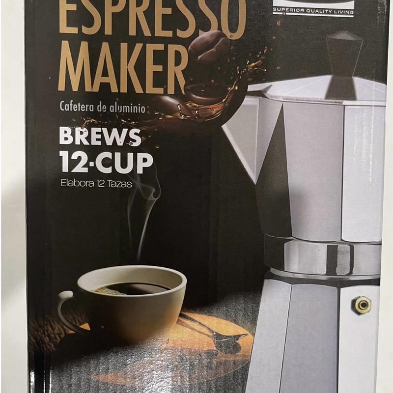 9Cup Silver Classic Stovetop Espresso and Coffee Maker Aluminum Coffeemaker Percolator Moka Express and Cuban Café Brewing brevillebaristaexpress Lightweight Pots Tea