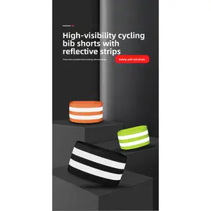 Reflective Cycling Leg Straps - High-Visibility Elastic Bands for Night Safety Night Safety Reflective Ankle Bands - Adjustable Elastic for Running & Cycling 49098