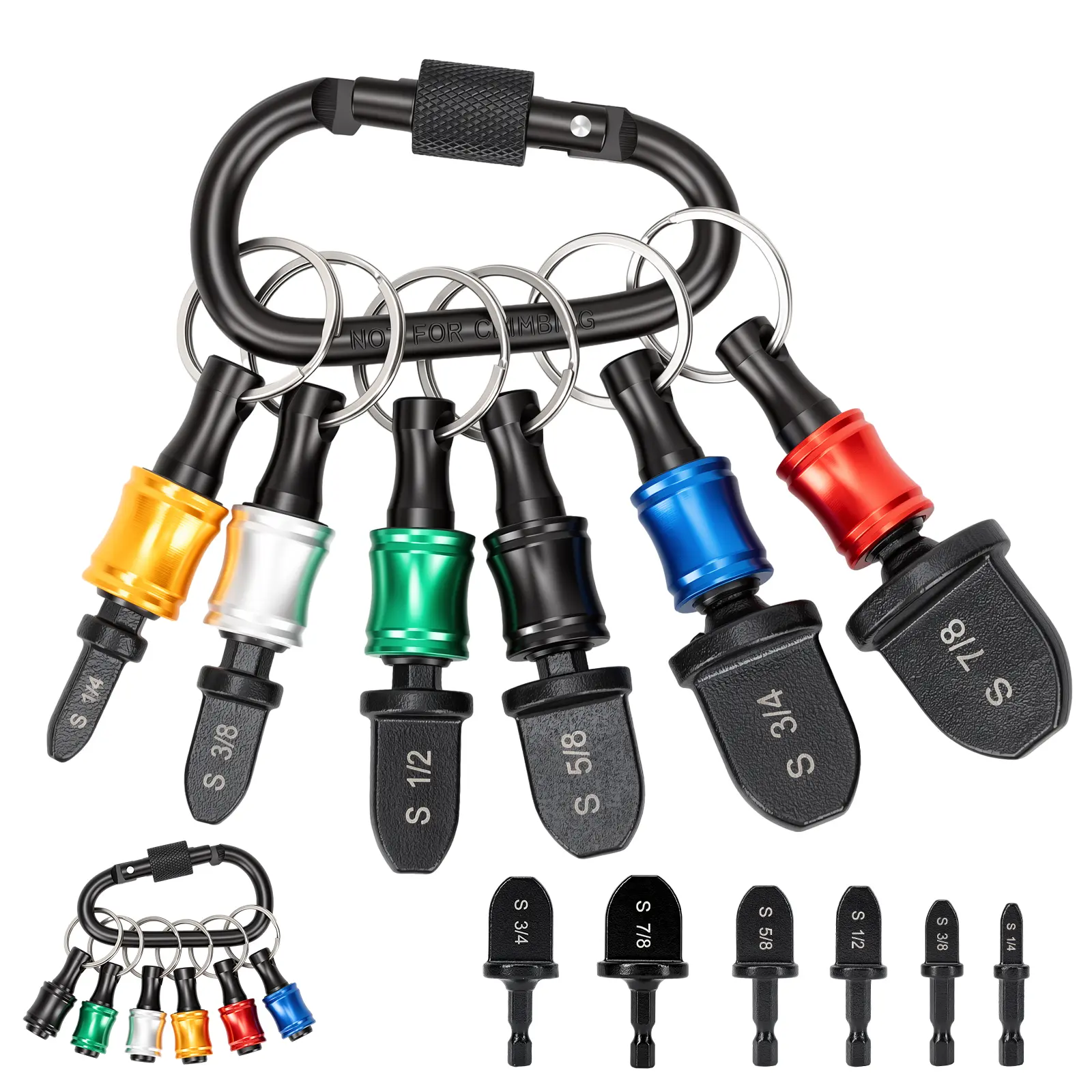 GJANSH Swaging Tool Drill Bit Set, HVAC Repairing Set Air Conditioner Copper Pipe Reamer, Manual Pipe Swage Tool Drill Bit Soft Copper tubing 1/4''， 3/8''，1/2''， 5/8''，3/4''，7/8'' Bits Set, TikTokShopBlackFriday