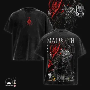 Retro Limited Vintage Maliketh The Black Blade Washed T-Shirt & Hoodie - High Quality Elden Ring Collection Game Inspired Merch, Dark Fantasy Graphic Tee, Gift For Gamer, Boyfriend Christmas Gifts