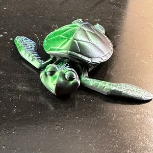 3D printed flexi happy turtle