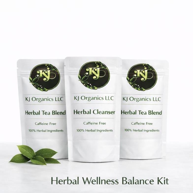 KJorganicsllc Herbal Wellness Balance Kit 3 | Plant-Based Tea