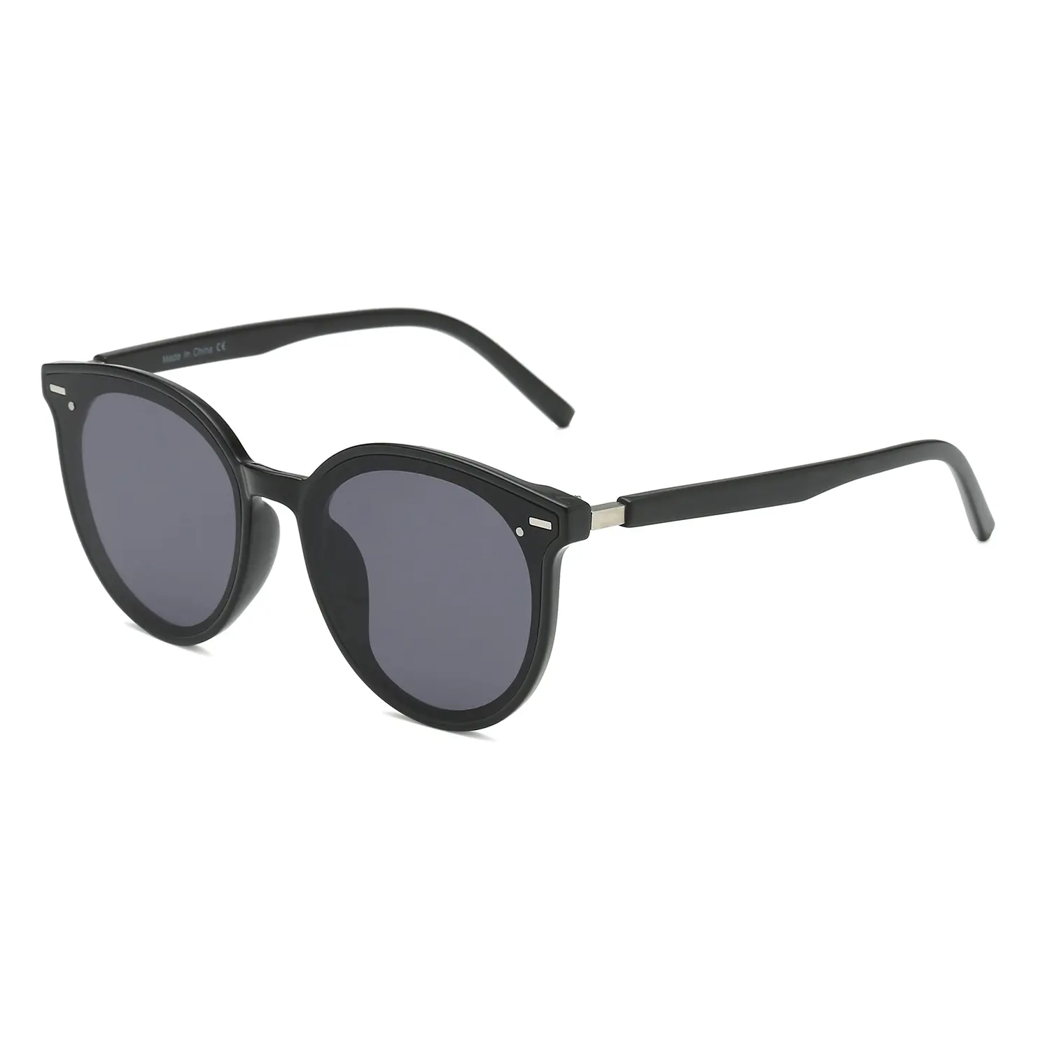 Retro Round Sunglasses for Women, Pink Sunglasses Womens with Classic Trendy Frame Sunnies Shades UV400 Blocking S1105-C1