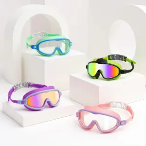 GOECL Children's Pool Accessories - 2-Piece Set - Children's Swimming Goggles - Wide-Angle, Anti-Fog, UV Protection / High-Definition, Shatter-Resistant Lenses