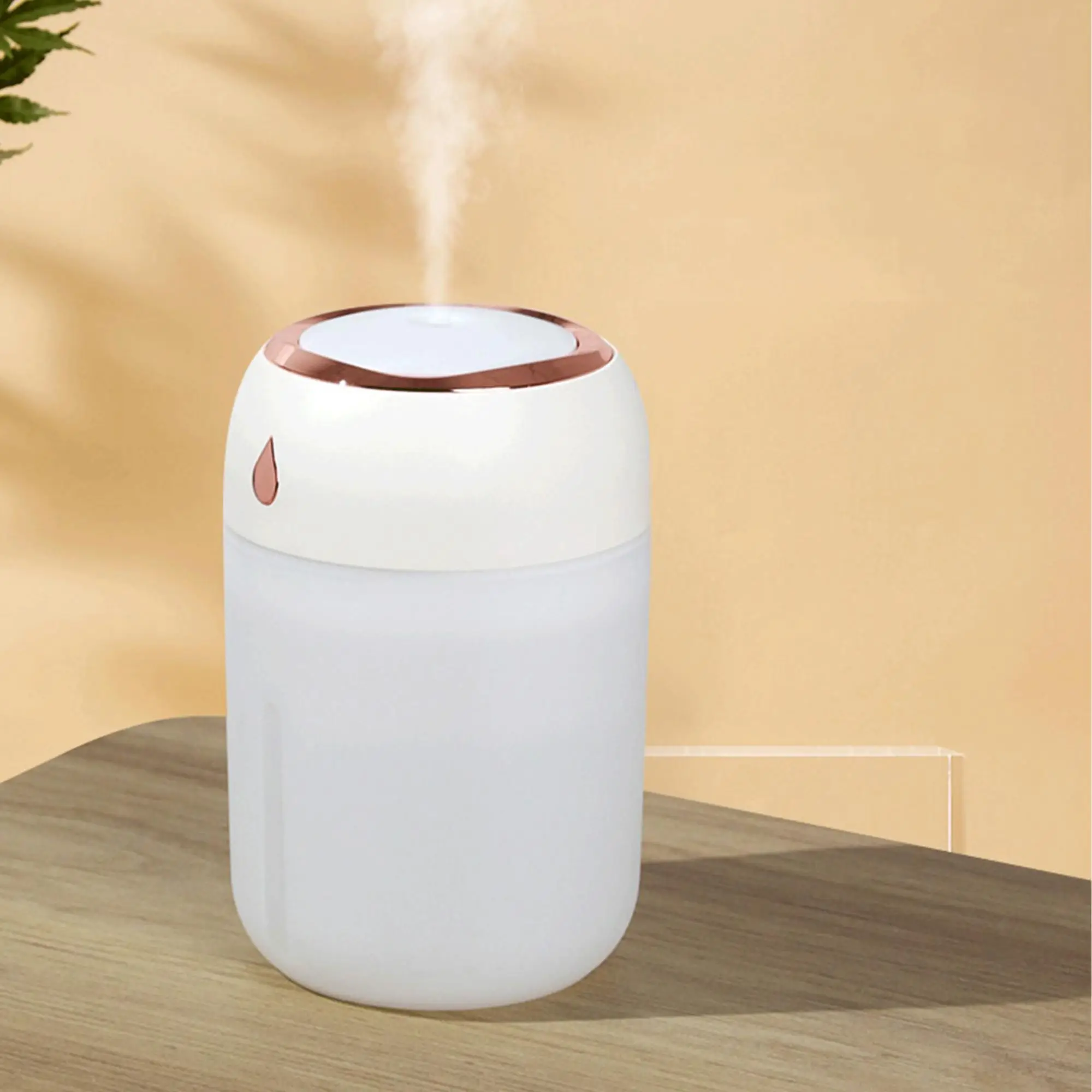 Portable Mini Humidifier, Household Essential Oil Diffuser With Ambience Light For Home Car