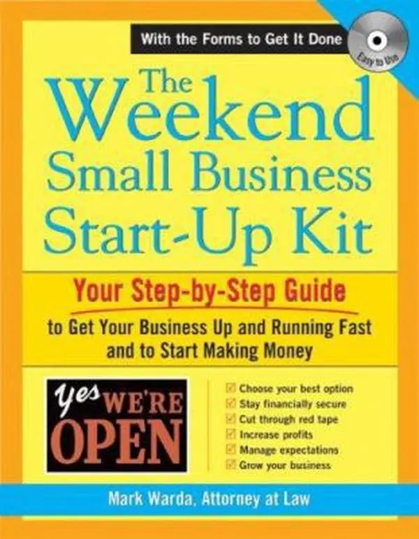 USED Book - The Weekend Small Business Start-Up Kit by Mark Warda (Paperback) - english