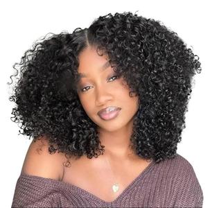 ISEE Wear Go V5 Kinky Curly Human Hair Lace Front Wig, 6*4 HD Lace Glueless Wig, Pre-Bleached Knots, Pre-Cut, Beginner-Friendly, Ideal for Girlfriend Vacation Hair #Summervibes#ISEECrochetNewArrivals, Curly Human Hair Wig