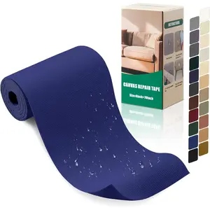 Canvas Repair Tape 4x70 Inch  Self-Adhesive Fabric Repair Patch for Repairing Boat Covers,Tents,Patio Umbrellas, Seats,Luggage,Sofas.(Dark Blue)