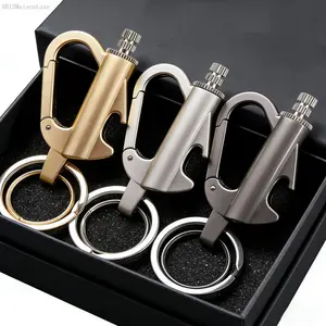 3-in-1 Multifunctional Keychain, Refillable Lighter for Hiking Camping multiple keyAB13MaisonLuxe