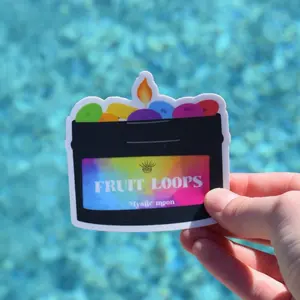 Mystic Moon Fruit Loops Candle Sticker