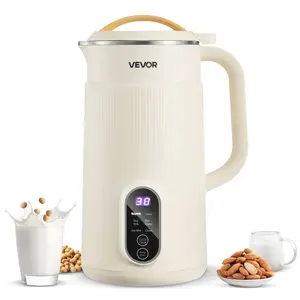 VEVOR 8-in-1 Nut Milk Maker, 41 oz Soy Milk Maker Machine with 10 Blades, for Homemade Oat, Nut, Soy, Juice, Milkshake, Rice Cereal, Plant-Based Beverages with Self-Cleaning, Boil Water, 12-Hour DelayVEVOR Super Brand Day