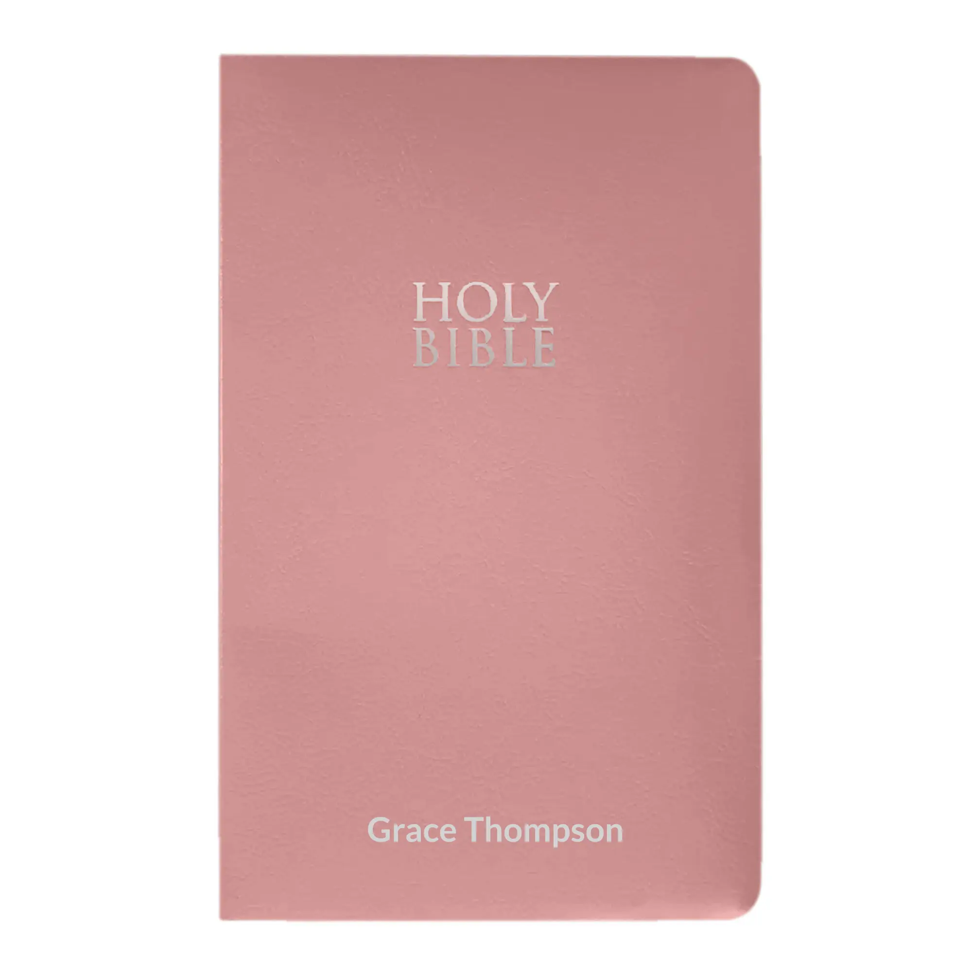 Custom NIV Pink Standard Size Personalized Holy Bible Small Print - tiktok