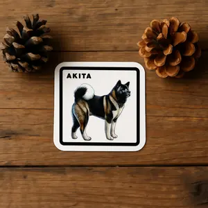 Akita Loyalty Sticker – Premium Dog Breed Decal