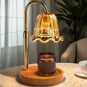 Candle Warmer Lamp with Timer Dimmable Light & Adjustable Height, Lily of the Valley Flower Lamp, Birthday Gifts for Women Mom Girl,House Warming Gift New Home Decor,Flameless Fragrance Lamp for Home Bedroom Decor