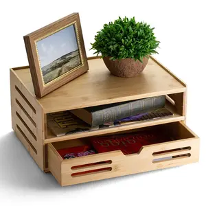 Officemate® Bamboo Organizer with Drawer