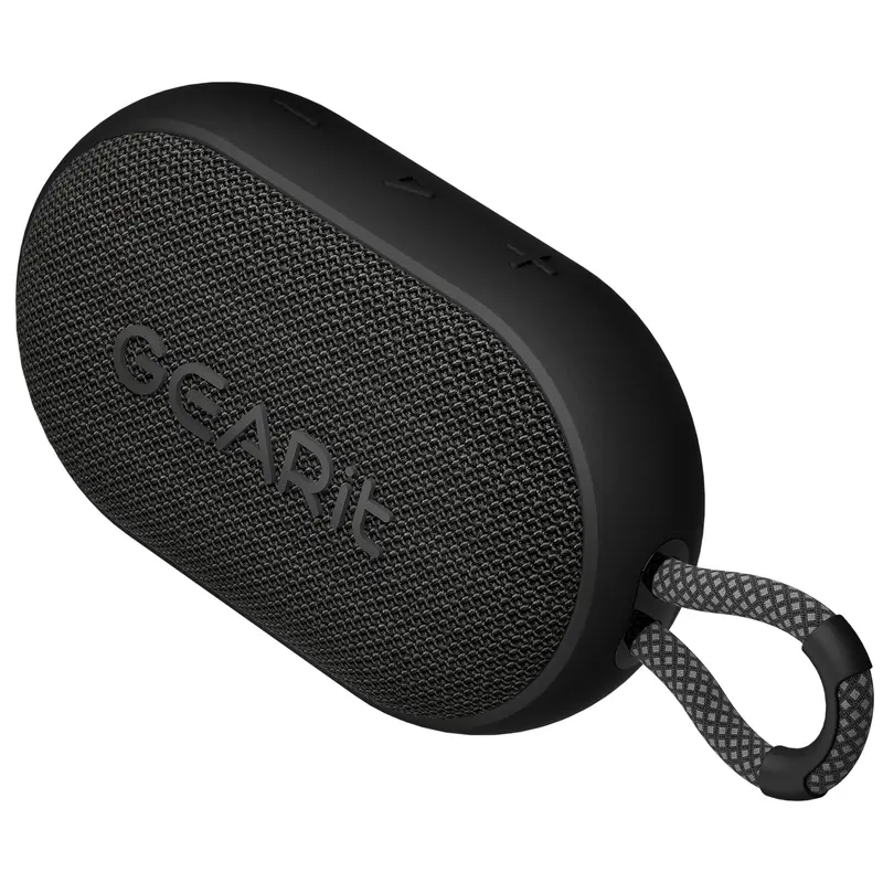 GearIt SoundPuck 6W Loud Wireless Stereo Outdoor Speaker - IPX7 Rechargeable Waterproof BT5.3 Long Range, USB-C, TWS Pairing, Hands-Free Calling, Passive Radiator, Button Controls, Included Cable, Lithium Ion Battery, Compact for Smartphones