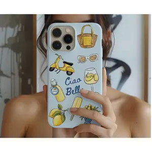 Italian Quote Phone Case Italy Summer Vacation Tough Protective iphone Cover Suitable for IPhone17 11 12 13 14 15 16 Pro Max Air Plus