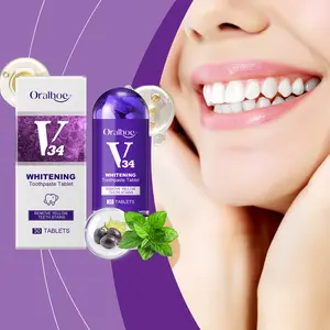 Whitening Toothpaste Tablets | Remove Yellow Stains & Fresh Breath
