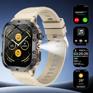 SIMSONLAB 1.83-Inch Smartwatch for Men and Women - Multifunctional Smartwatch with Flashlight, Multiple Sports Modes, Camera and Music Control, Customizable Watch Faces, Wireless Calling, Weather Alerts, Compatible with Android & iPhone, Ideal Gift
