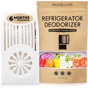 Refrigerator deodorizer odor eliminator for fridge freezer outshines baking soda charcoal unscented longlasting safe freshen your refrigerator freezer