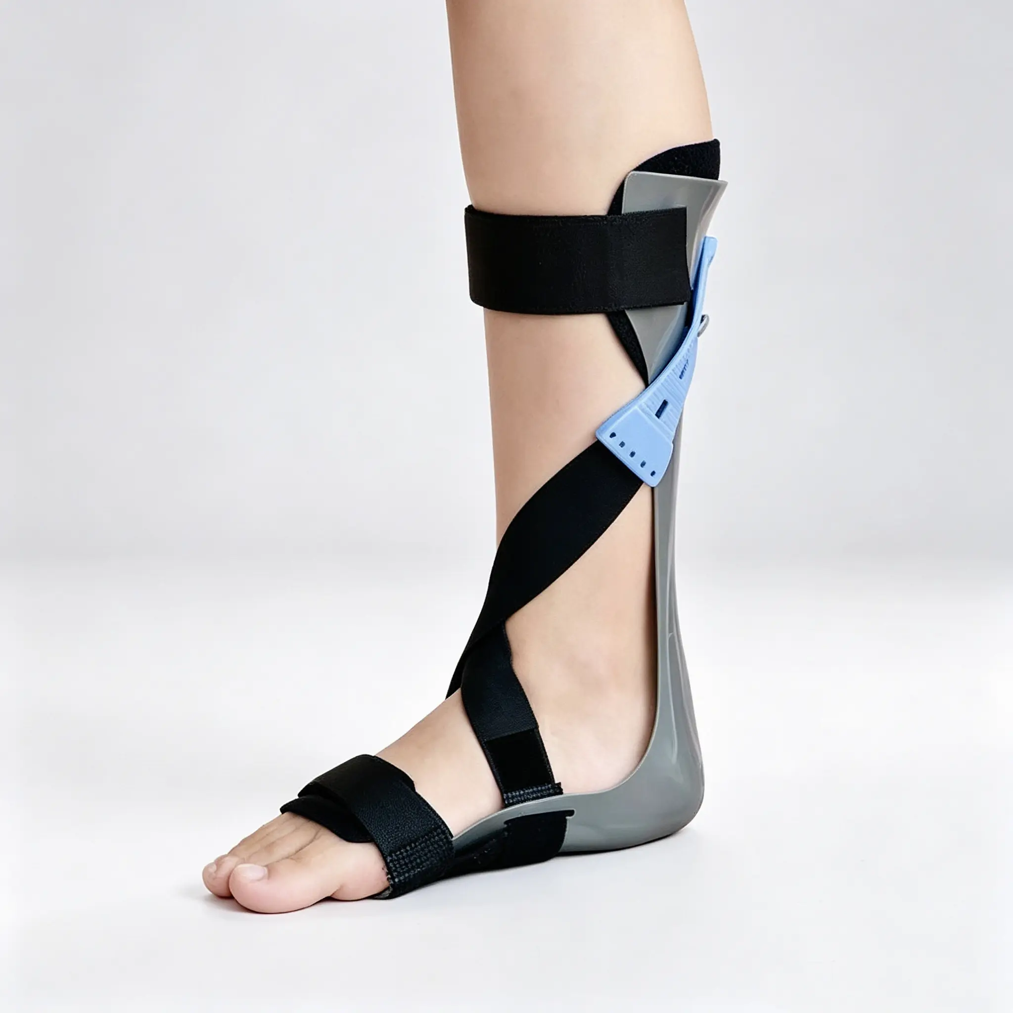 Unisex Adjustable AFO Ankle Brace for Adults - Bendable Ergo Shell, Contoured Fit, Ankle Support Stabilizer with Separate Sizes for Sports Training, Indoor Activities