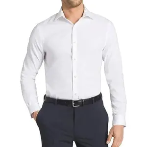 Mens Dress Shirts Stretch Slim Fit Long Sleeve Dress Shirts Men Casual Business Regualr Fit Button Down Shirt