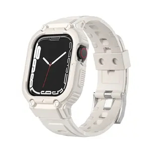 DIYAO Armor Integrated TPU Sports Band Compatible with Apple Watch 5/6/7/8/SE