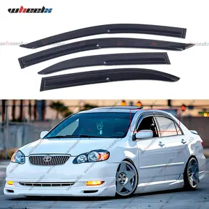 WHEELX 2009-2013 Honda Civic 4 Door Sedan Window Rain Guards 4-Piece Black Acrylic Car Sun Visors for Enhanced Appearance & Durability TikTokShop Black Friday Offer