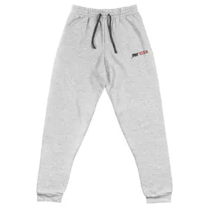 Street Code Embroidered Grey Unisex Joggers