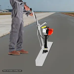 SHANGMAKEL 35.8cc 4 Stroke Concrete Consolidator 900W Gas Powered 260kg Force for Construction Site Use with 1-5m Ruler Compatibility