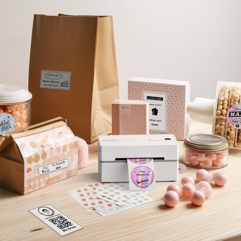 KNAON Thermal Shipping Label Printer BLuetooth Wireless Printer 4x6 for Small Business & Package,Compatible with USPS, Amazon, Shopify, iOS/Android/Windows/Mac KNAON Thermal Shipping Label Printer BLuetooth Wireless Printer 4x6 for Small Business & Package,Compatible with USPS, Amazon, Shopify, iOS/Android/Windows/Mac