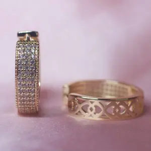 Medium Diamond Hoop Earrings