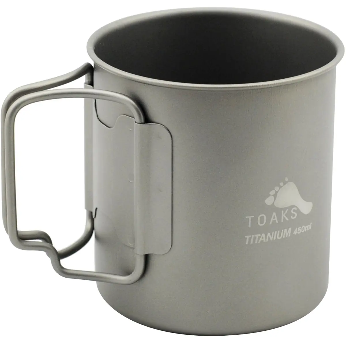 TOAKS Titanium Lightweight 450ml Double-Wall Cup CUP-450-DW, Outdoor Camping Accessory, Insulated Travel Mug