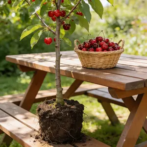 Early Robin Cherry Tree Sapling – Early Harvest, Juicy Red Cherries, Perfect for Home Garden