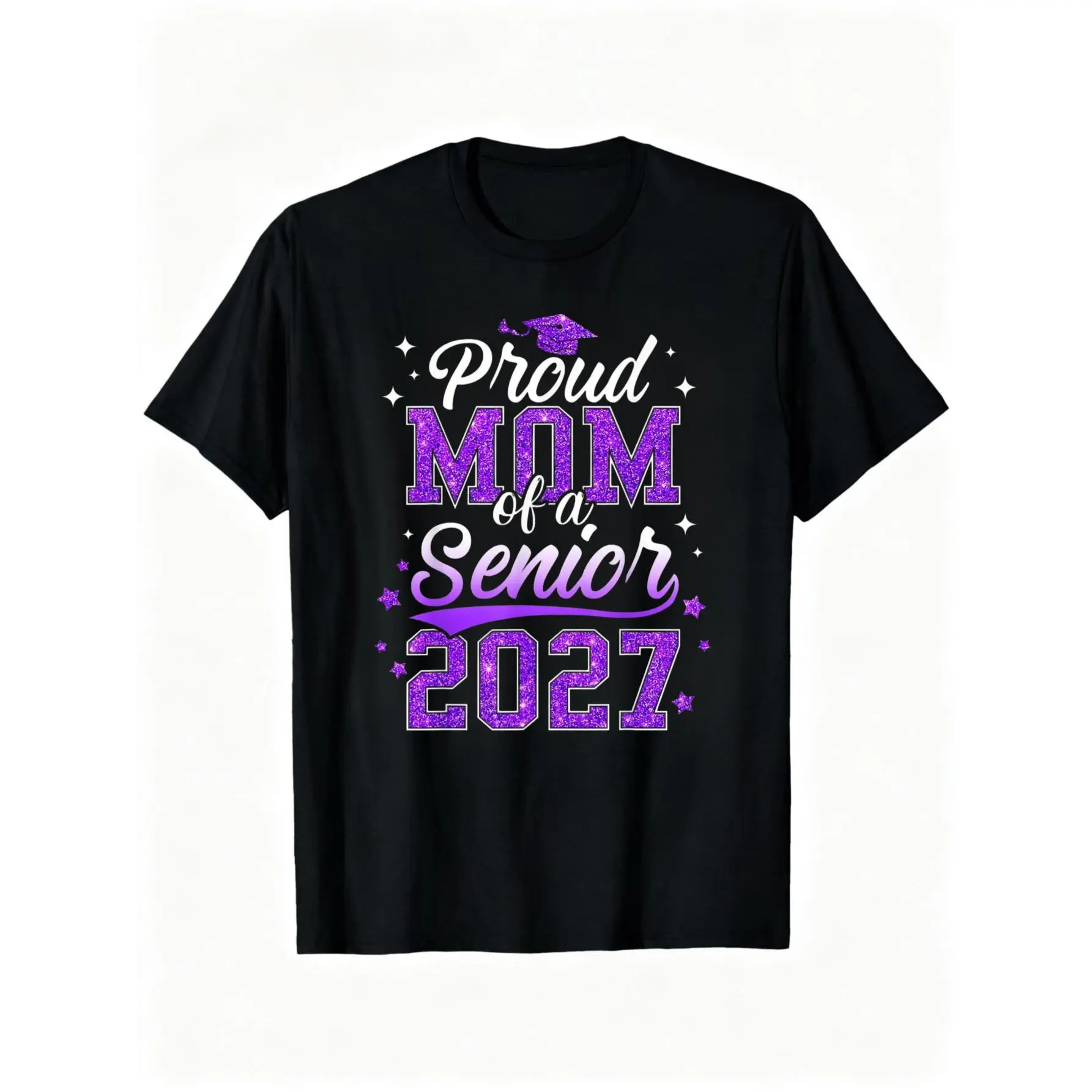 100% Cotton Proud Mom of A Senior 2027 Class of 2027 Graduate T-Shirt