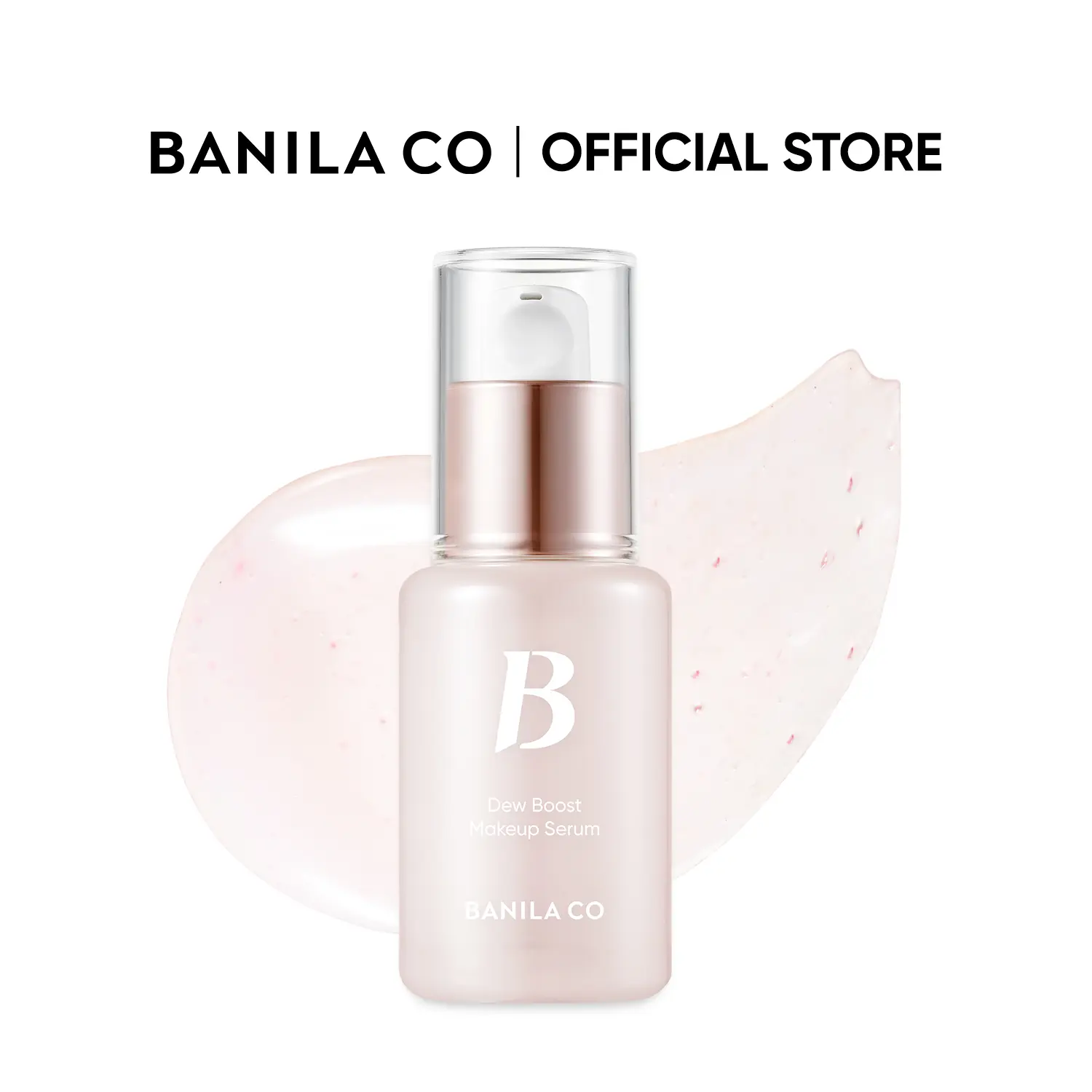 [NEW/Exclusive] BANILA CO Dew Boost Makeup Serum 1.01 fl oz | Hydrating Makeup Prep & Grip Primer for Long-Lasting Wear | No More Cakey Makeup, Dewy Glow Booster with Birch Sap & Hyaluronic Acid for Radiant Glass Skin | Korean Base Prep Primer