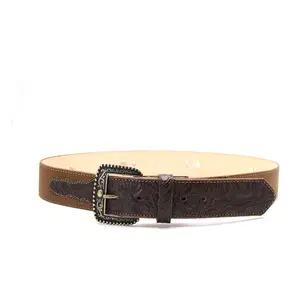 5393519902 - Vaquero Signature Women's Leather Belts Tang / Cafe