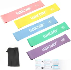 Resistance Bands for Working Out Exercise Loop Bands Workout Bands Set for Men Women Body Stretching, Crossfit Training, Home Workout, Physical Therapy, Booty Legs, Set of 5