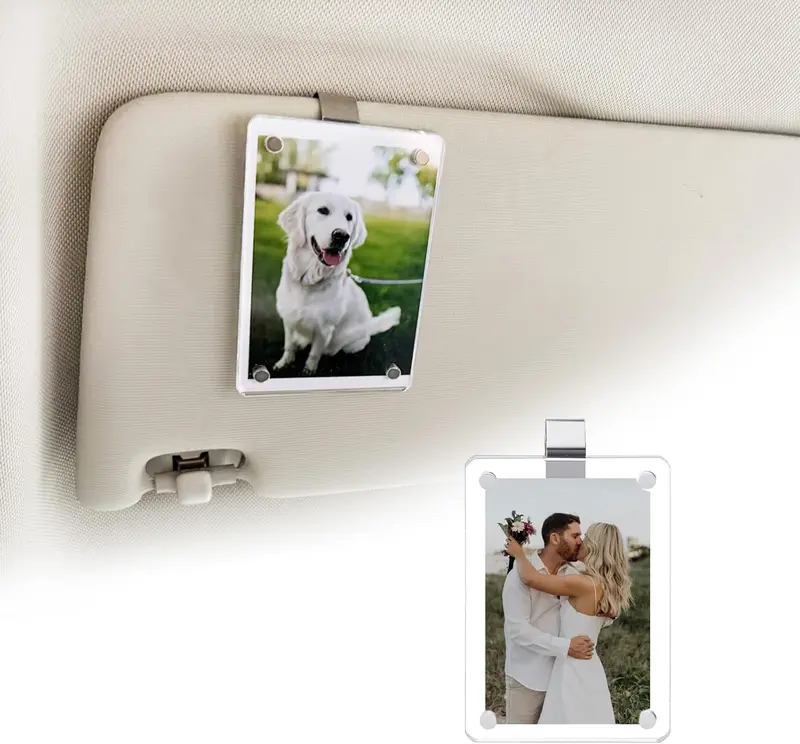 thumbnail image 2 of 4-Pack Universal Car Sunglasses Holders – Clip-On Sun Visor Card/Glasses Storage – Made In America 2 of 3