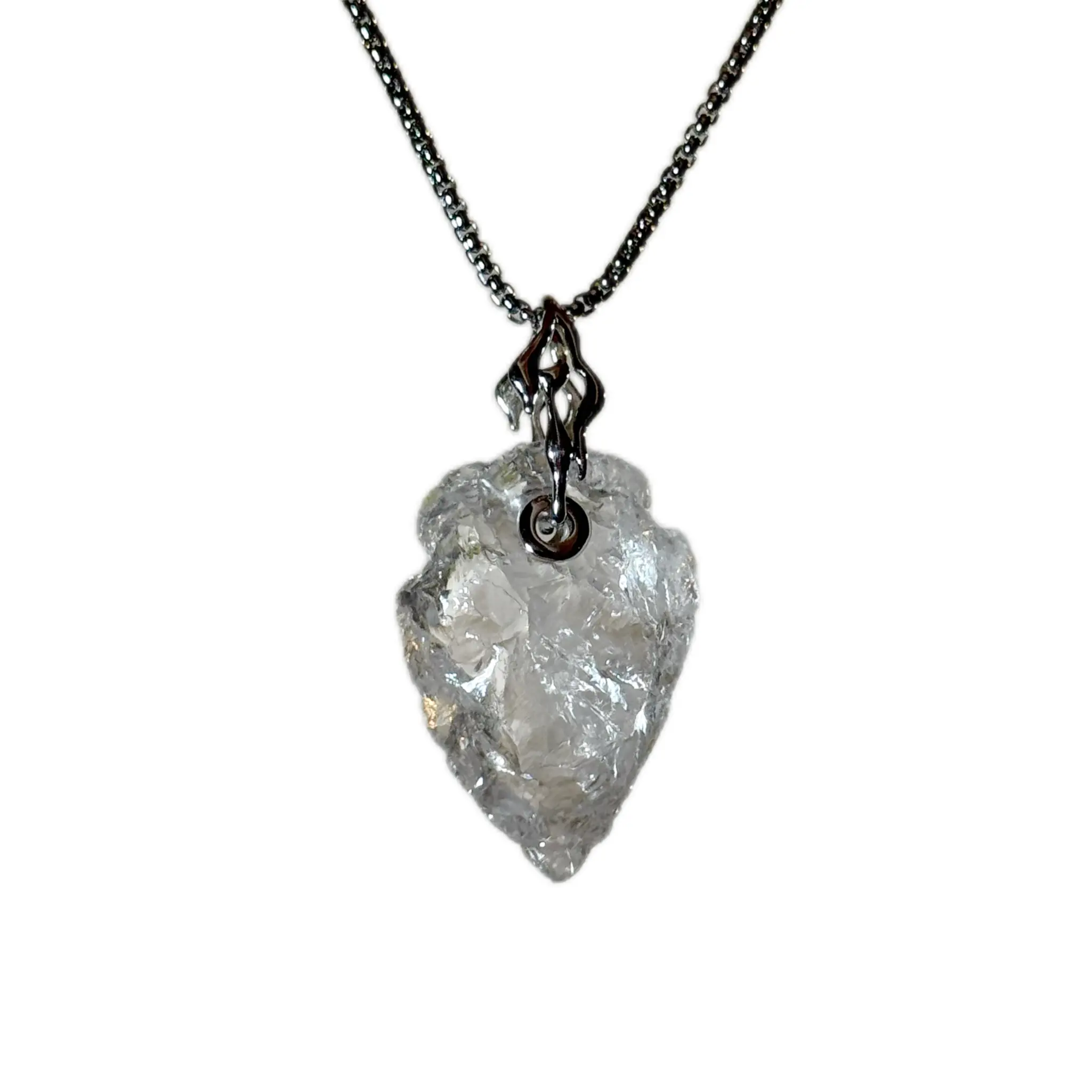 #3 Handmade Original Designer 1-of-a-Kind Natural Crystal Necklace, Unique Jewelry Accessory Pendant