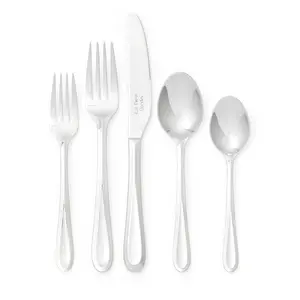 Spode Kit Kemp 20-Piece Cutlery Set, 18/10 Stainless Steel, Dishwasher Safe, Versatile Serving Flatware, Ideal for Appetizers, Desserts, Snacks