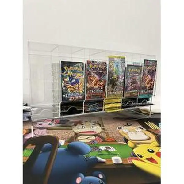 6-Slot Acrylic Booster Pack Dispenser