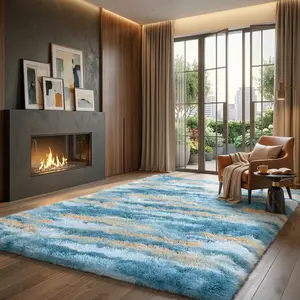 Carpets for Bedroom, Area Rugs for Living Room Modern Indoor Fluffy Shaggy Rug Non Slip Fuzzy Furry Rug for Dorm Home Decor Plush Floor Carpet, Living Room Rugs